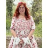 robe 55741 coton Fleurs rouges Ewa i Walla - 11
