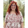 robe 55741 coton Fleurs rouges Ewa i Walla - 12