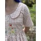 robe 55749 coton Carreaux rouges Ewa i Walla - 24