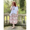 jupe 22140 coton Fleurs rouges Ewa i Walla - 12