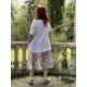 jupe 22140 coton Fleurs rouges Ewa i Walla - 13