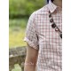 chemisier 44847 coton Carreaux rouges Ewa i Walla - 20
