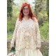 chemisier 44821 voile de coton Jaune à fleurs Ewa i Walla - 10