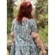 robe 55736 voile de coton Bleu à fleurs Ewa i Walla - 7