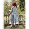 dress 55736 Blue flower cotton voile Ewa i Walla - 6