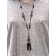 Collier Crystal in Smoky teardrop DKM Jewelry - 2