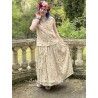 jupe 22154 voile de coton Jaune à fleurs Ewa i Walla - 6