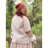chemisier 44847 coton Carreaux rouges Ewa i Walla - 4