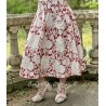 jupe 22140 coton Fleurs rouges Ewa i Walla - 3