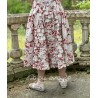 jupe 22140 coton Fleurs rouges Ewa i Walla - 4
