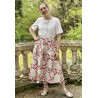 jupe 22140 coton Fleurs rouges Ewa i Walla - 5