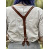 suspenders GERTY 99161 Brown leather Ewa i Walla - 7