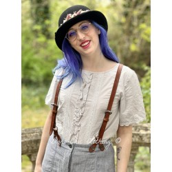 suspenders GERTY 99161 Brown leather