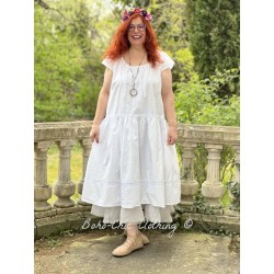 robe 55744 coton Blanc