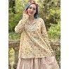 chemisier 44821 voile de coton Jaune à fleurs Ewa i Walla - 3
