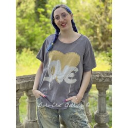 T-shirt Love in My Heart in Ozzy Magnolia Pearl - 1