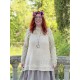 chemisier 44816 coton Beige à fines rayures Ewa i Walla - 5