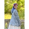 blouse 44821 Blue flower cotton voile Ewa i Walla - 4