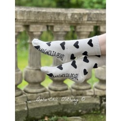 chaussettes Heart in Pongo Magnolia Pearl - 1