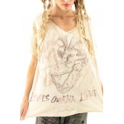 T-shirt Lovers Gonna Love in Moonlight Magnolia Pearl - 1