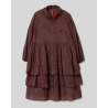 dress 55767 Petra Burgundy embroidered voile Ewa i Walla - 16