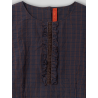 chemisier 44875 Ebba coton Carreaux bleus et bordeaux Ewa i Walla - 9