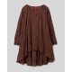 tunic 44871 Rut Burgundy embroidered voile Ewa i Walla - 13