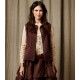 gilet 33342 Drea velours côtelé Bordeaux Ewa i Walla - 12