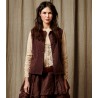 gilet 33342 Drea velours côtelé Bordeaux Ewa i Walla - 12
