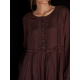 dress 55761 Alva Burgundy crepe Ewa i Walla - 8