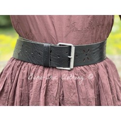 belt 99162/B Black leather