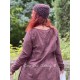 tunic 44871 Rut Burgundy embroidered voile Ewa i Walla - 11