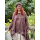 tunic 44871 Rut Burgundy embroidered voile Ewa i Walla - 7