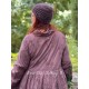 dress 55767 Petra Burgundy embroidered voile Ewa i Walla - 6