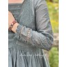 robe 55778 Polly organdie brodé Vert pin Ewa i Walla - 16