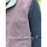 gilet 33342 Drea velours côtelé Bordeaux Ewa i Walla - 24