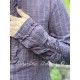 chemisier 44875 Ebba coton Carreaux bleus et bordeaux Ewa i Walla - 10