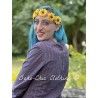 chemisier 44875 Ebba coton Carreaux bleus et bordeaux Ewa i Walla - 5