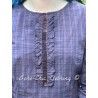 chemisier 44875 Ebba coton Carreaux bleus et bordeaux Ewa i Walla - 12