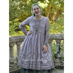 robe 55778 Polly organdie brodé Gris cendré