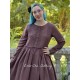 dress 55761 Alva Burgundy crepe Ewa i Walla - 3