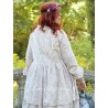 robe 55767 Petra voile de coton brodé Rose poudre Ewa i Walla - 12