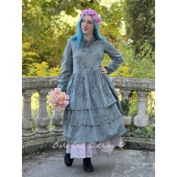 robe 55767 Petra voile de coton brodé Vert pin Ewa i Walla - 1