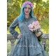 robe 55767 Petra voile de coton brodé Vert pin Ewa i Walla - 8