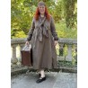 écharpe PAULINE voile de coton Chocolat à carreaux Les Ours - 6