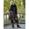 reversible coat ALANE Chocolate woolen cloth with large checks Les Ours - 3