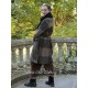 reversible coat ALANE Chocolate woolen cloth with large checks Les Ours - 4