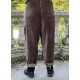 pantalon GASTON velours Chocolat Les Ours - 4
