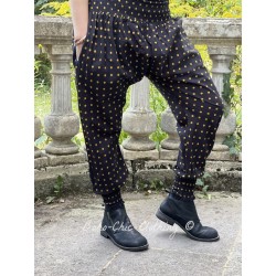 panty FANFAN coton Noir à gros pois bronze