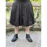 skirt MARICA Black poplin with large bronze dots Les Ours - 2